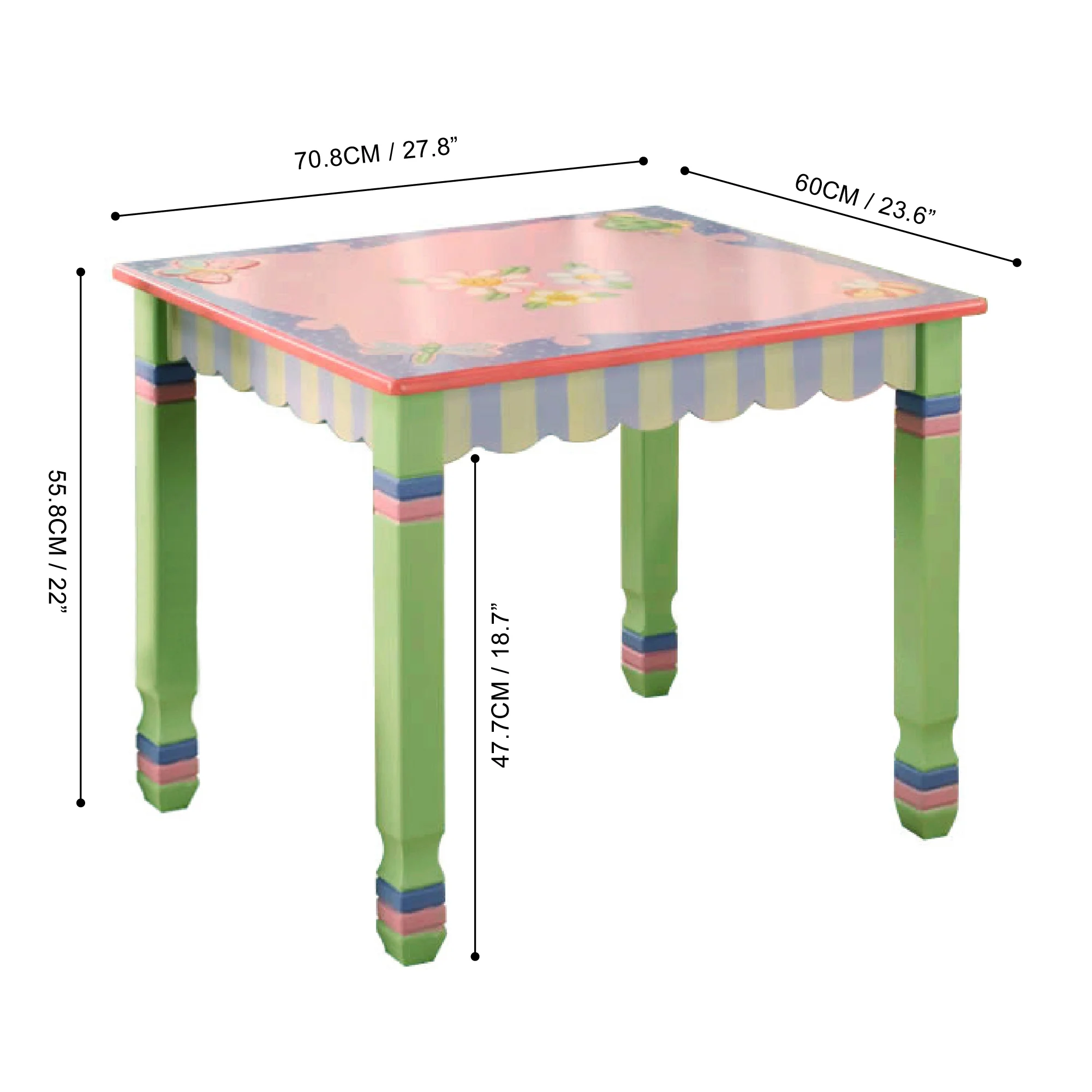 Teamson Kids Fantasy Fields Magic Garden Kids Wooden Activity Table
