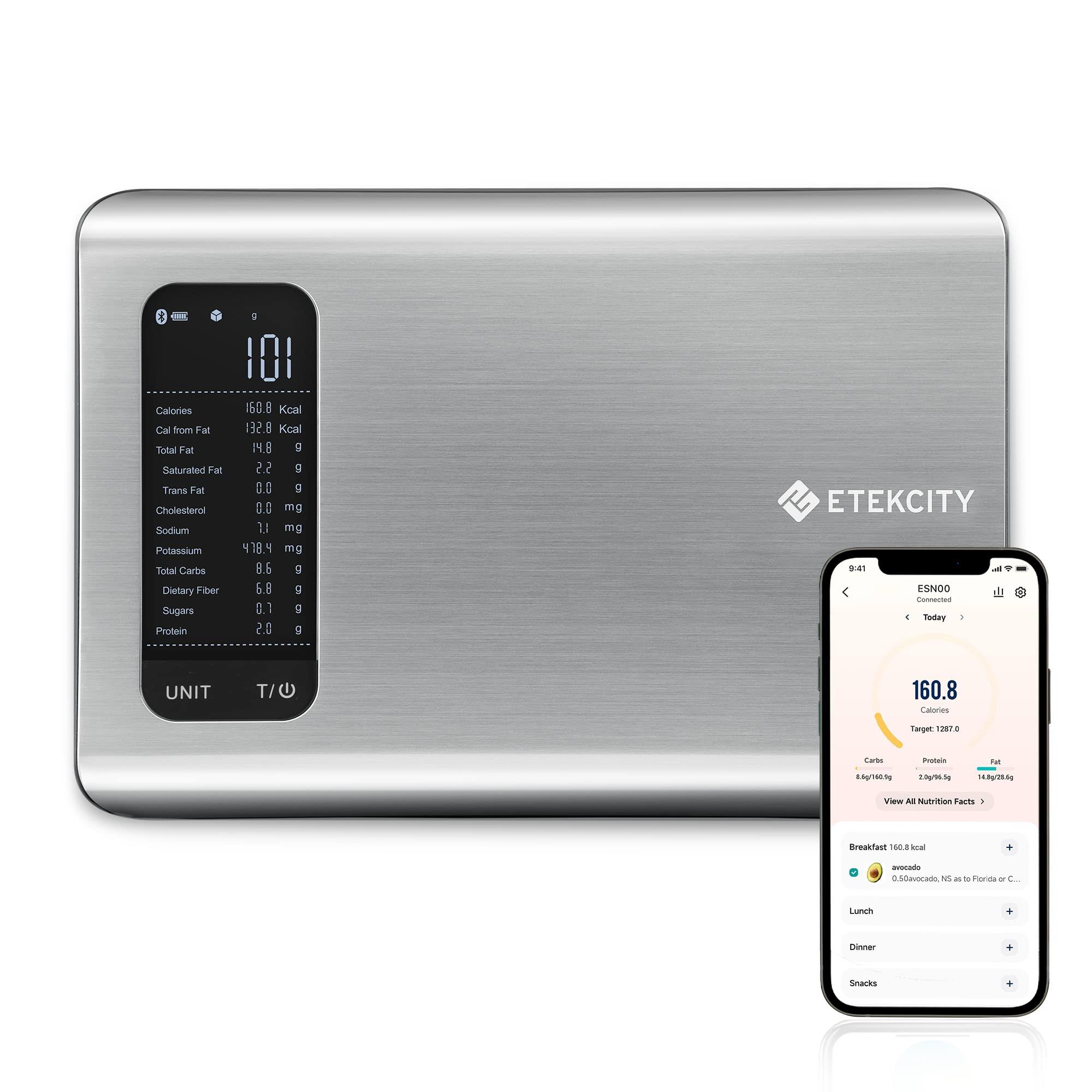 Etekcity Smart Food Nutrition Kitchen Scale. Digital Grams and Ounces for Weight-Instock