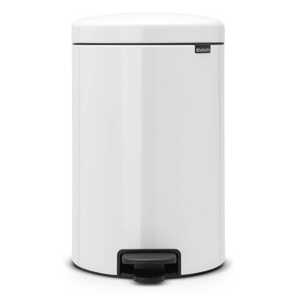 NewIcon pedalbøtte 20L hvit