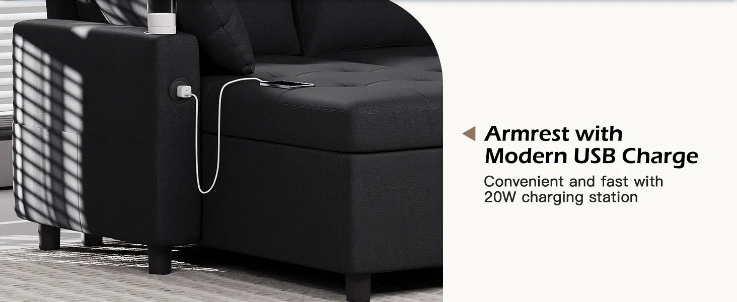 sectional sleeper sofa with storage
