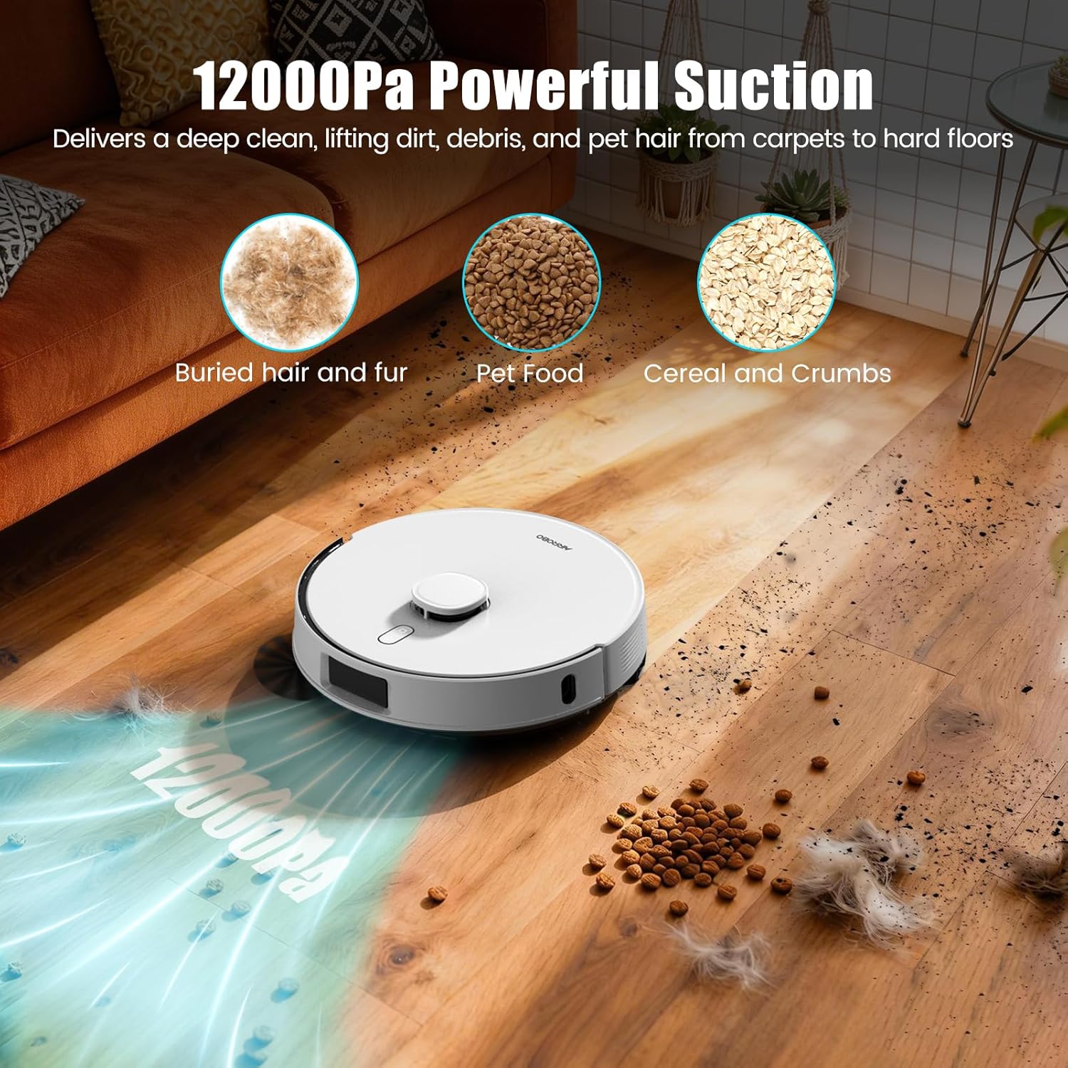 AIRROBO Robot Vacuum and Mop Self-Emptying 75-Day Capacity