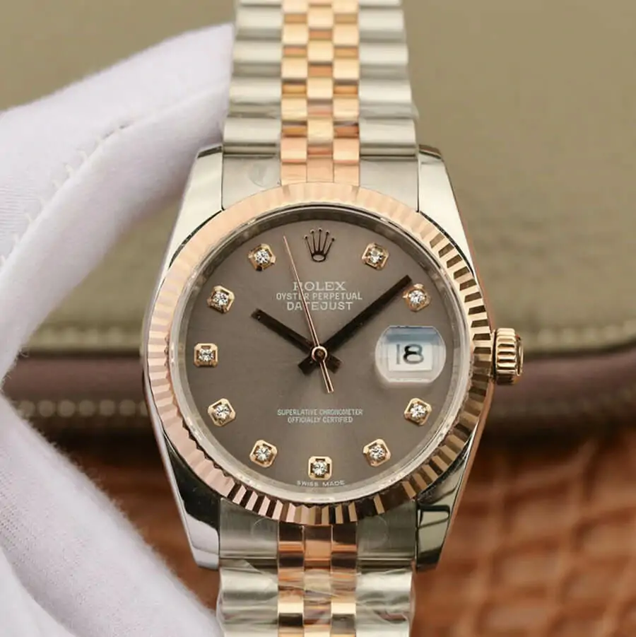 Rolex Datejust 116231 GM Factory Diamond-Set Bezel