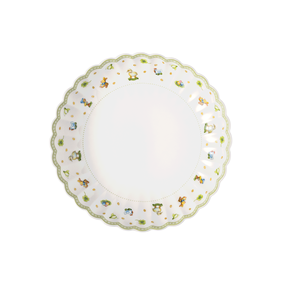 Easter Delight Pasta bowl - Green, 9.3'', Premium Porcelain