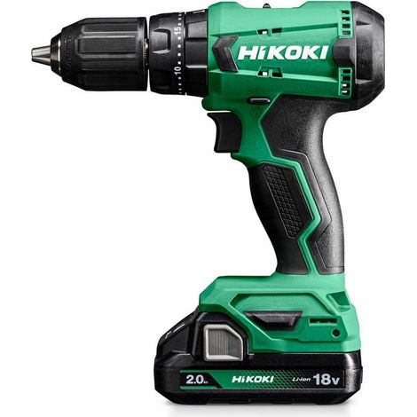 HiKOKI - Perceuse-visseuse à percussion sans fil 18V, 2 batteries 2,0 Ah Li-Ion, chargeur DV18DAWCZ — vue 1