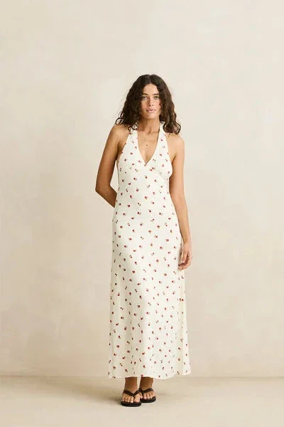 Rhythm Mila Floral Halter Neck Maxi Dress