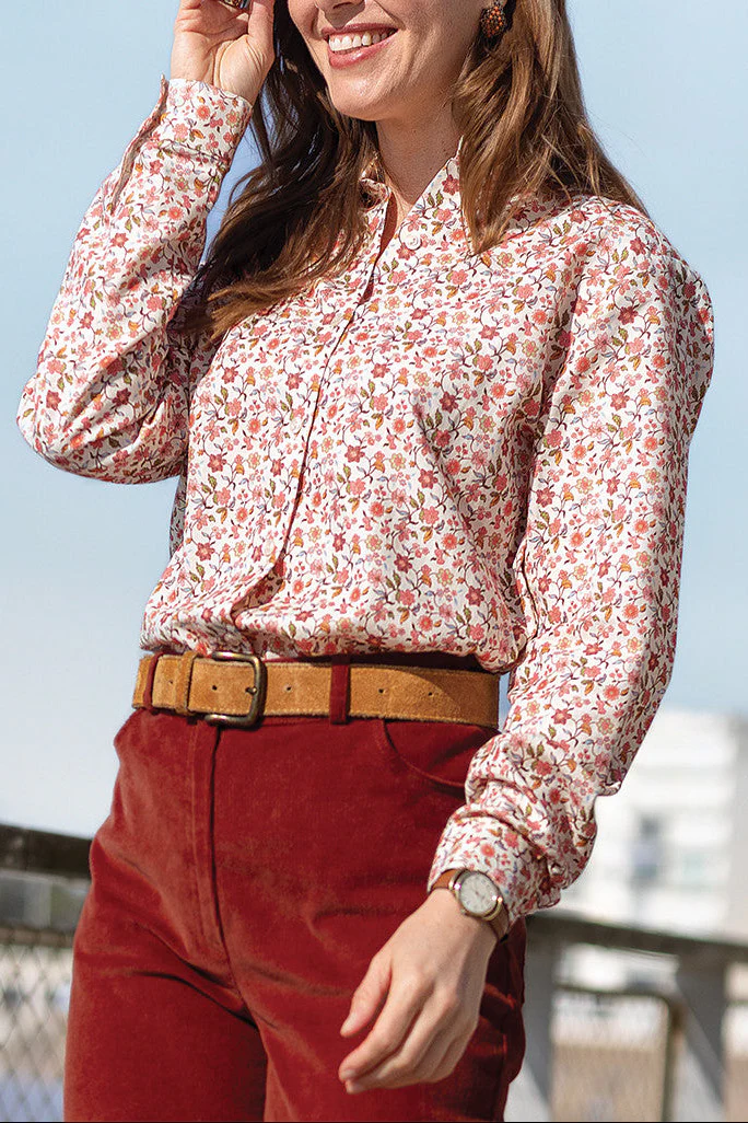 Chemisier laine et coton - FL.LIBERTY ORANGE