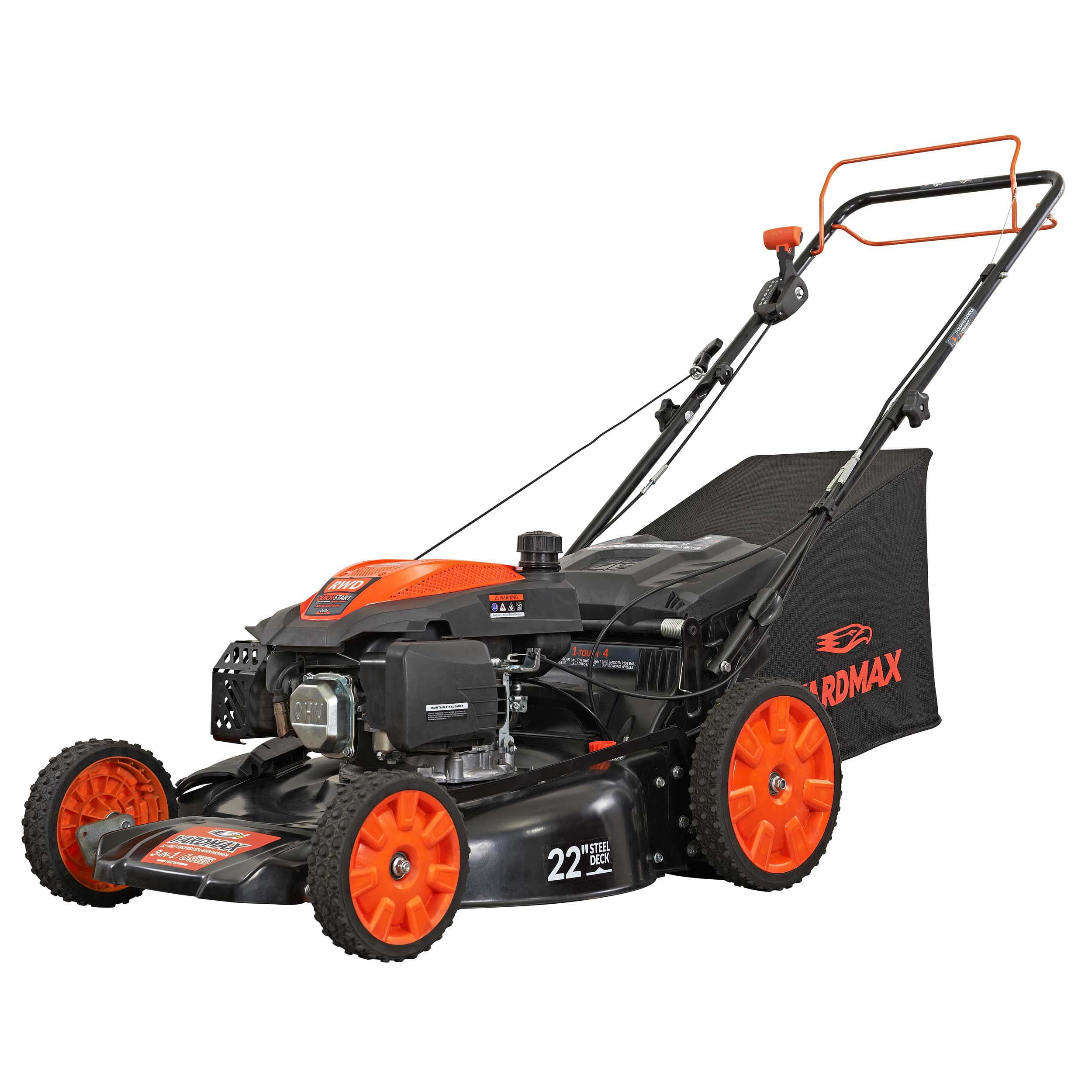 22 in. 201cc SELECT PACE 6 Speed CVT High Wheel RWD 3-in-1 Gas Walk Behind Self Propelled Lawn Mower - Image 2
