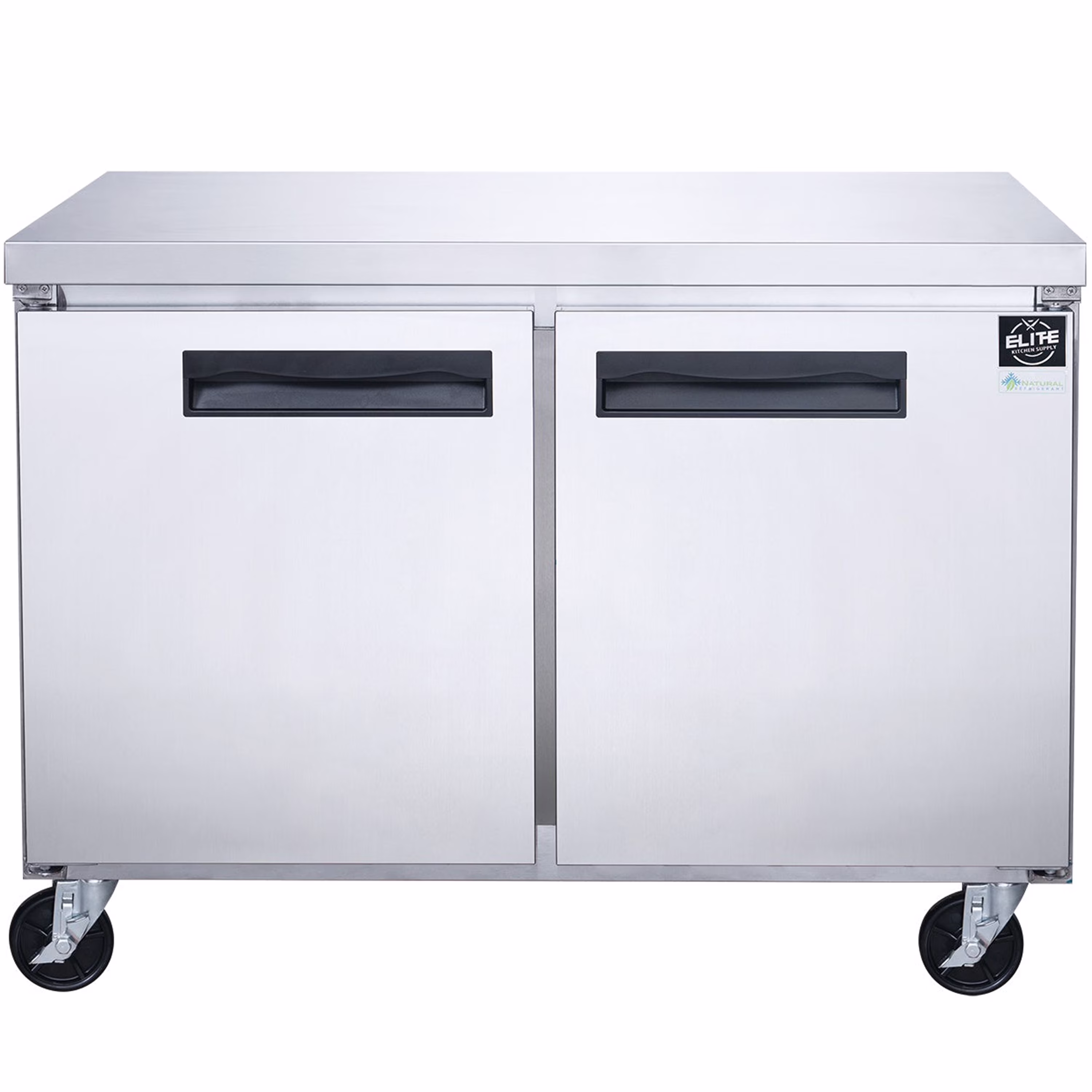 48 In. 2 - Door Undercounter Freezer in Stainless Steel 12.3 Cu.ft. Commercial Freezer NSF ETL