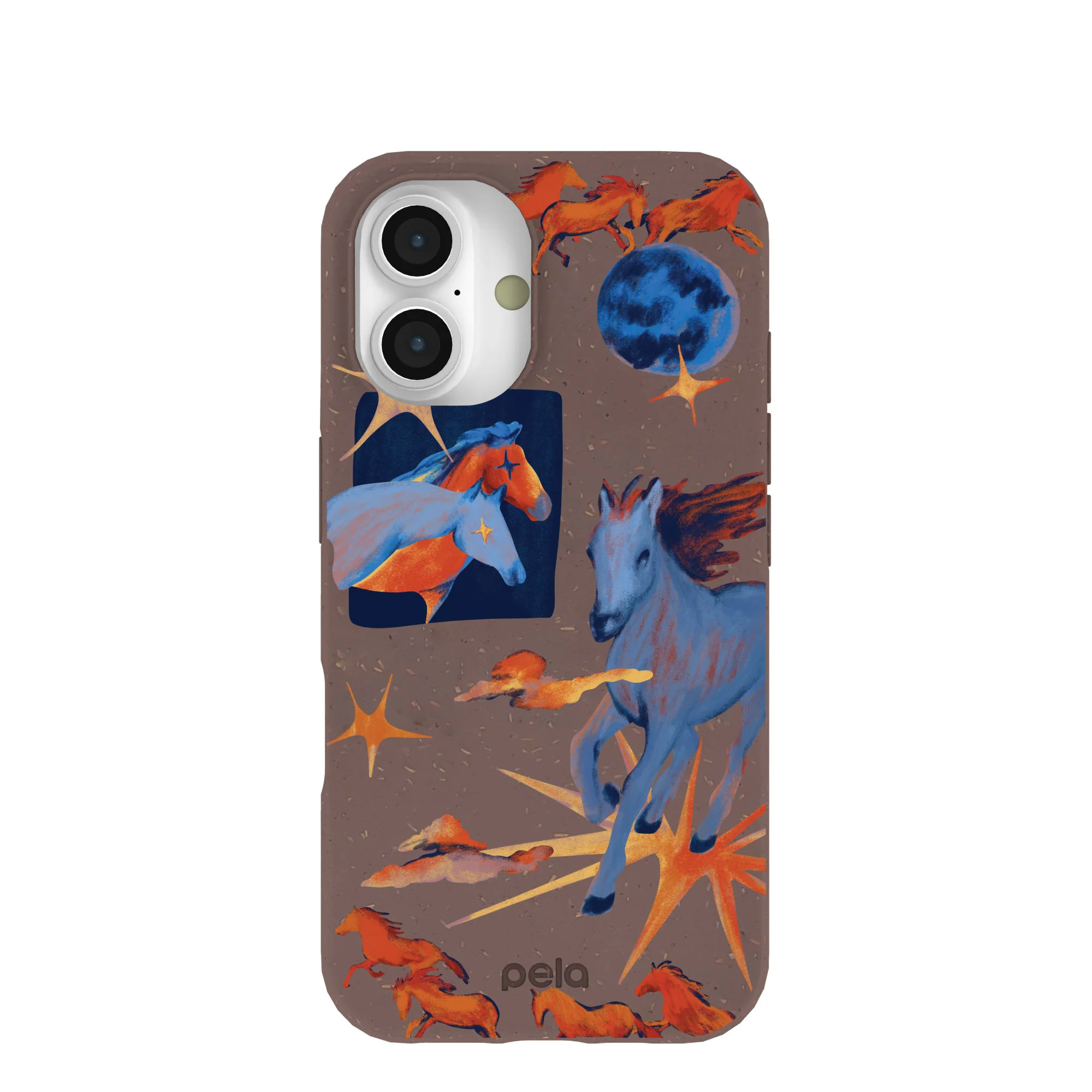Chocolate Brown Horse Dreamers iPhone 16 Case