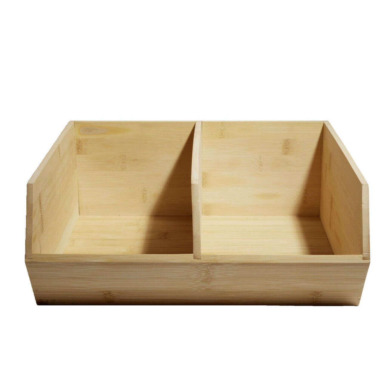 Étagère cuisine double empilable en bambou L34xP30,5xH13,5