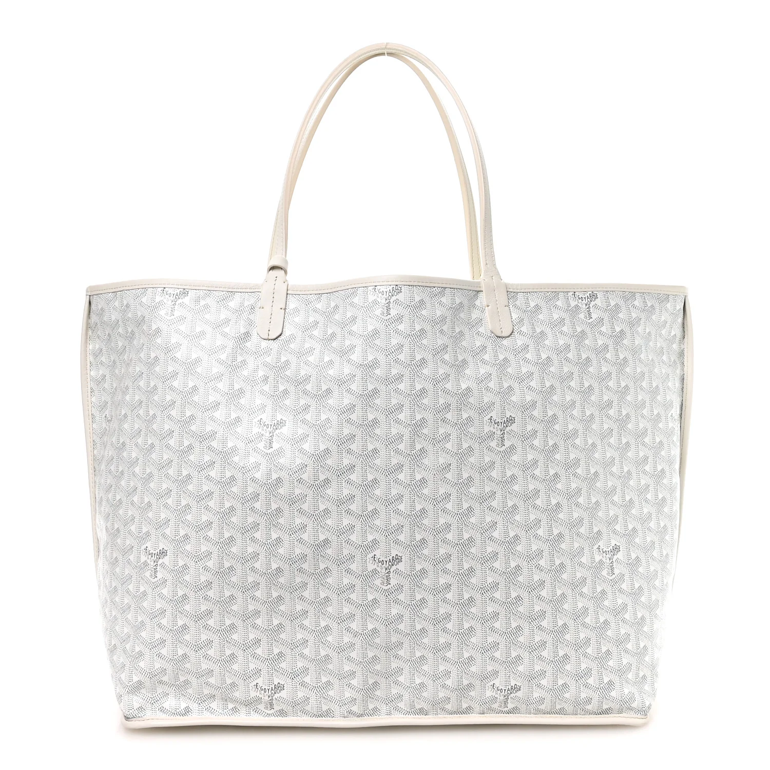 X PEANUTS Goyardine Reversible Anjou GM White