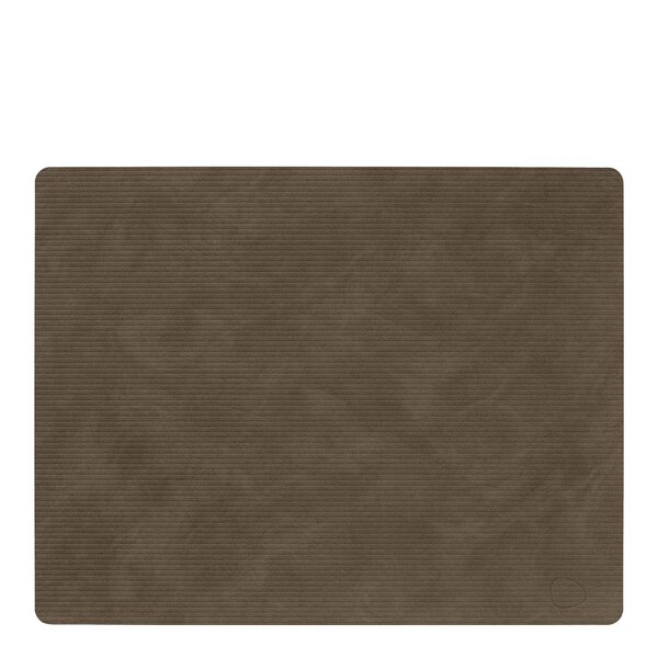 Square Corduroy spisebrikke 35x45 cm caviar