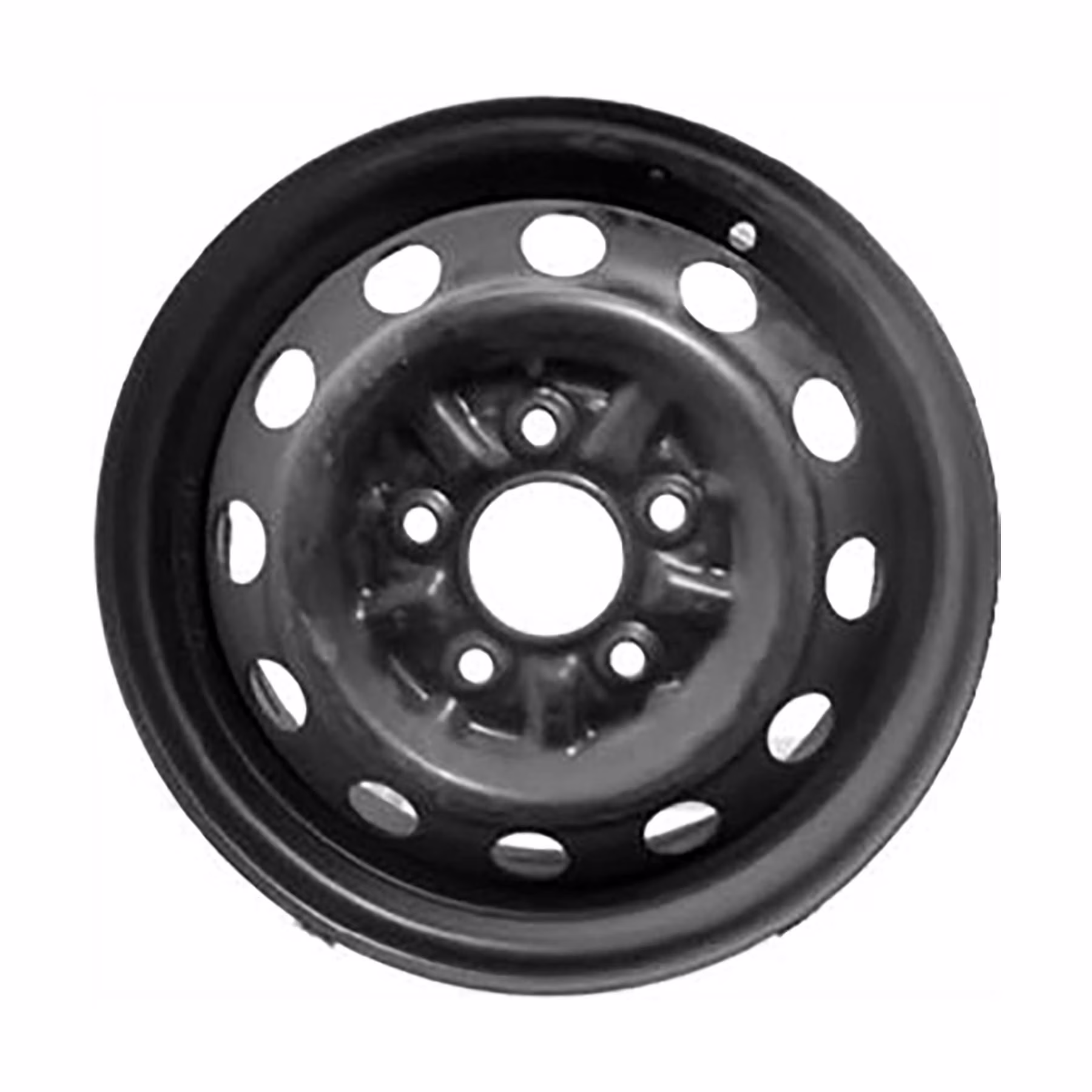Remanufactured Painted Black Steel Wheel 14 x 5 4260104090 fits 1995-2000 Toyota Tacoma::2WD Models Only