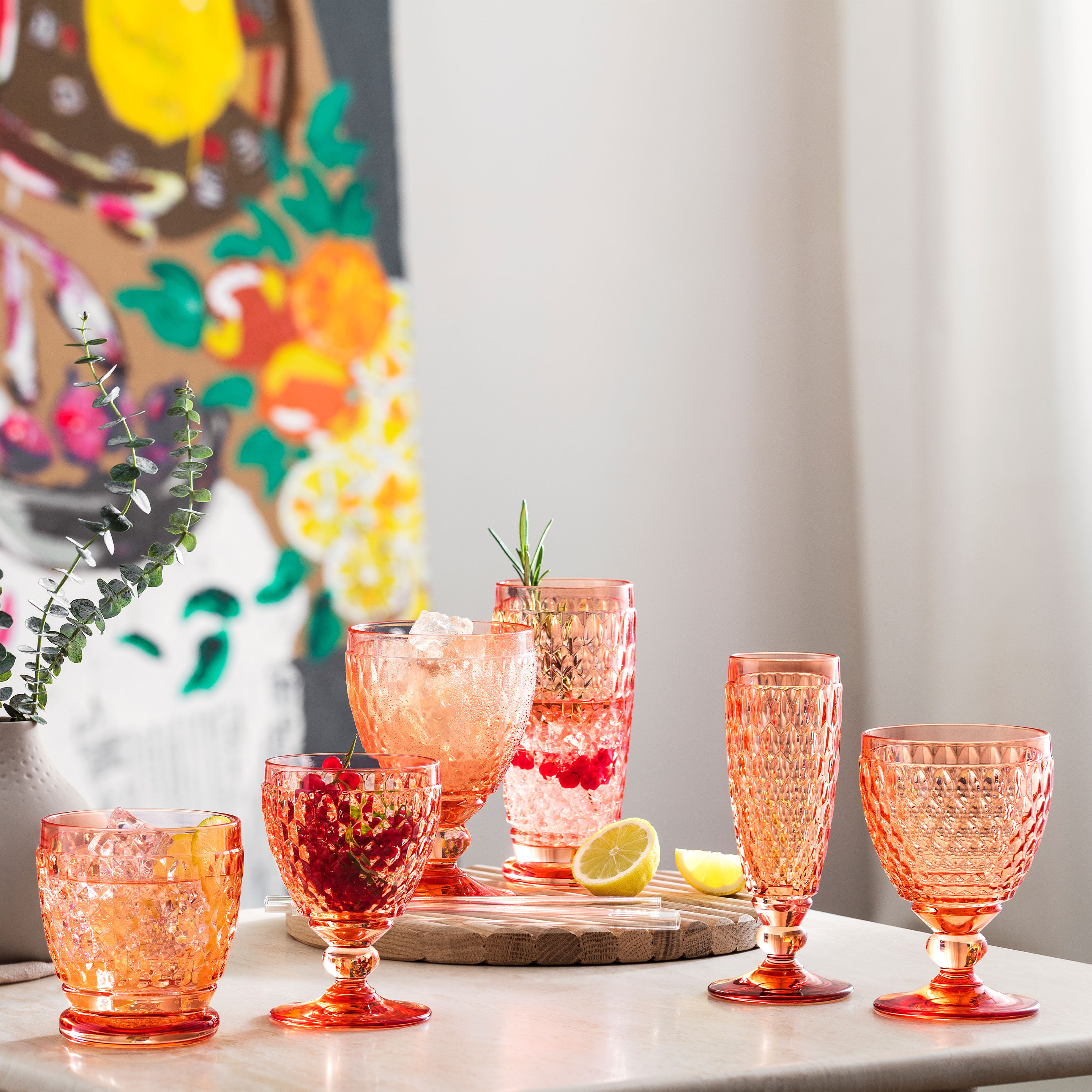 Boston Water glass - Orange, 6.8 oz
