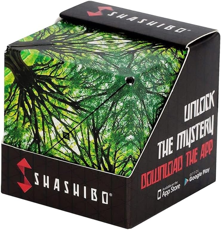 Shashibo Shape Shifting Box - Award-Winning STEM Fidget Toy with Ultra Strong Magnets - Puzzle Cube Transforms Into 100+ Shapes, Perfect Sensory Gift for Kids, Teens, and Adults (Spaced Out)