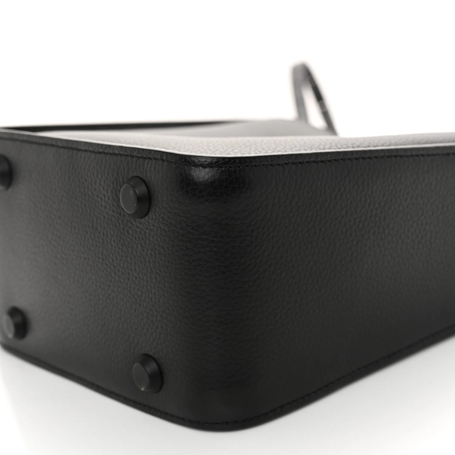 Calfskin Logo XS Tool 2.0 North-South Tote Black