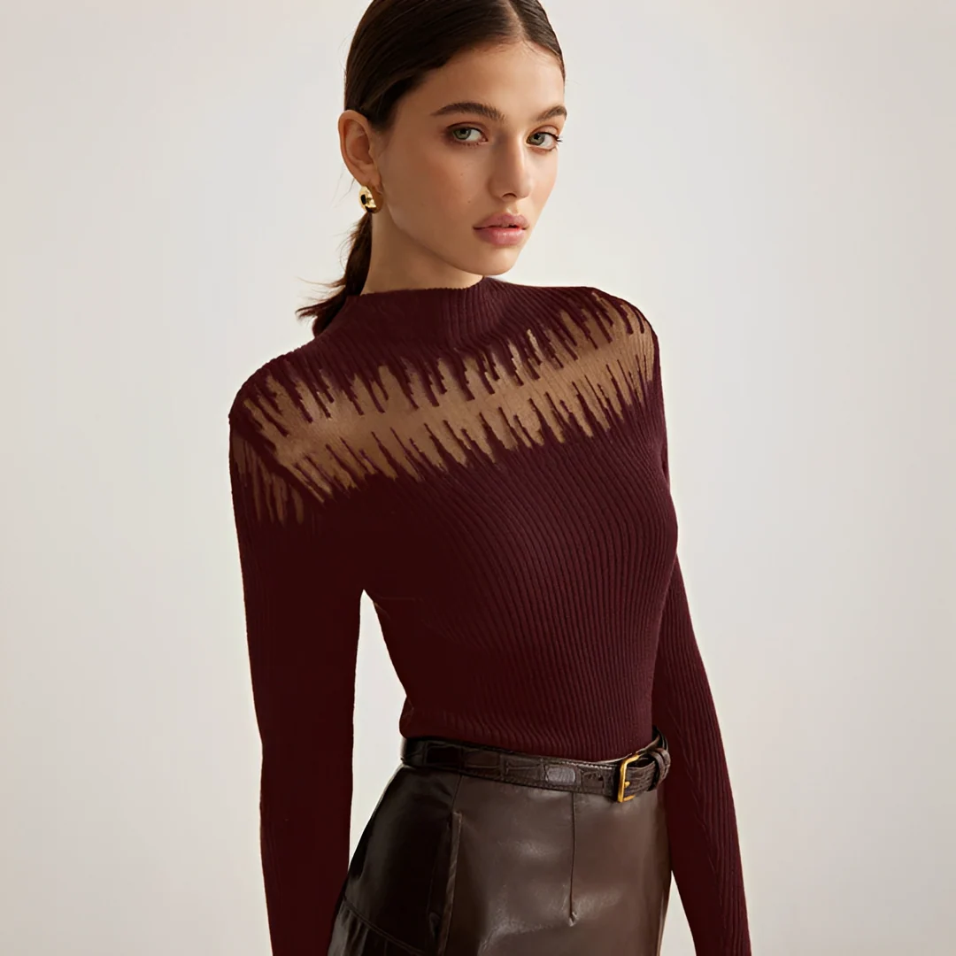Tania - Blouse Élégante à Manches Longues
