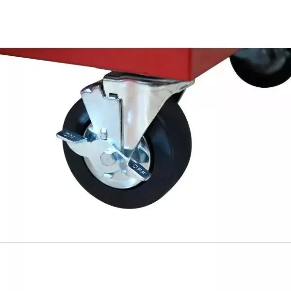 Établi mobile rouge brillant à 9 tiroirs, 52 po L x 24 po P