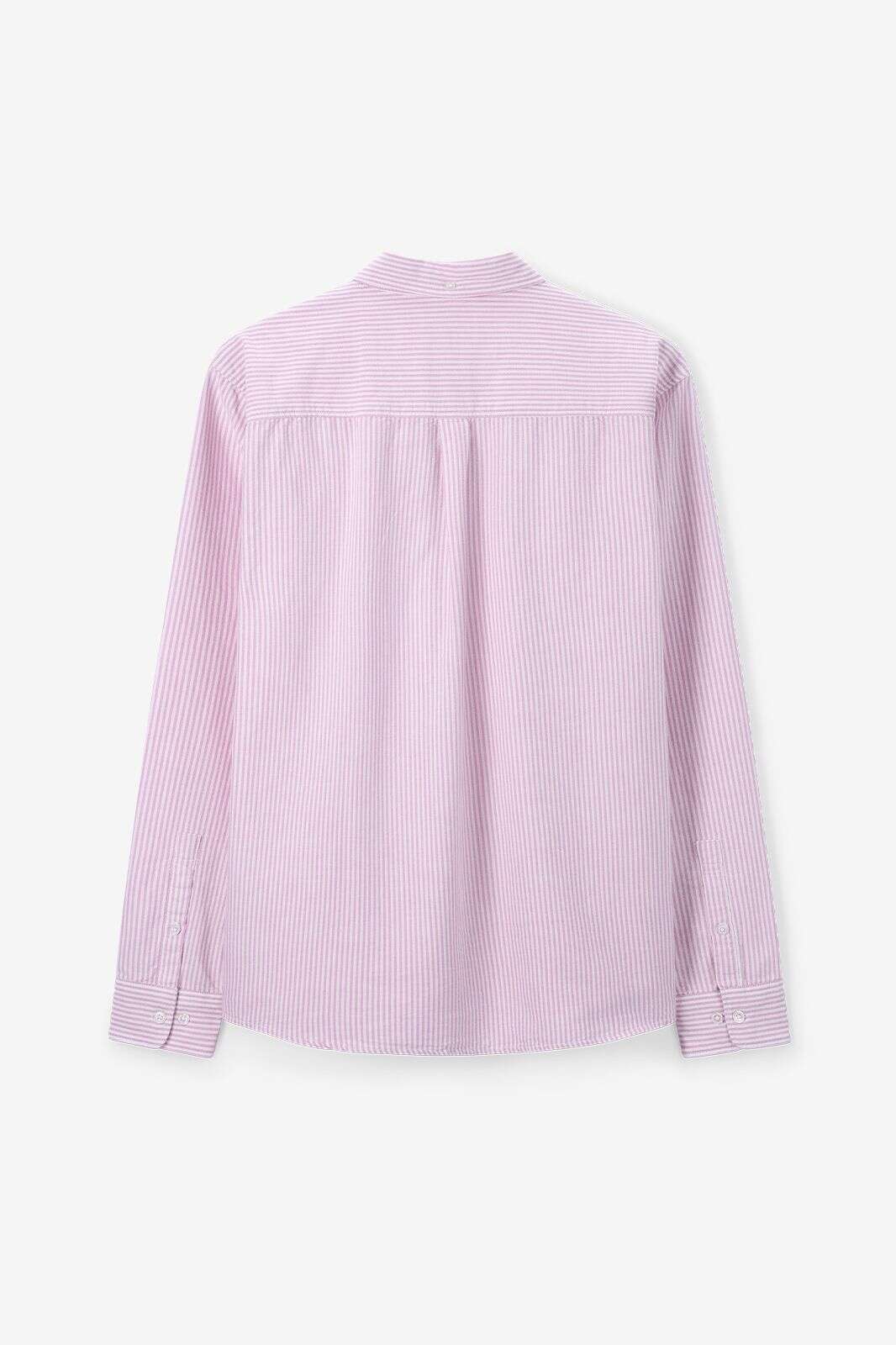 Lichtroze gestreept overhemd