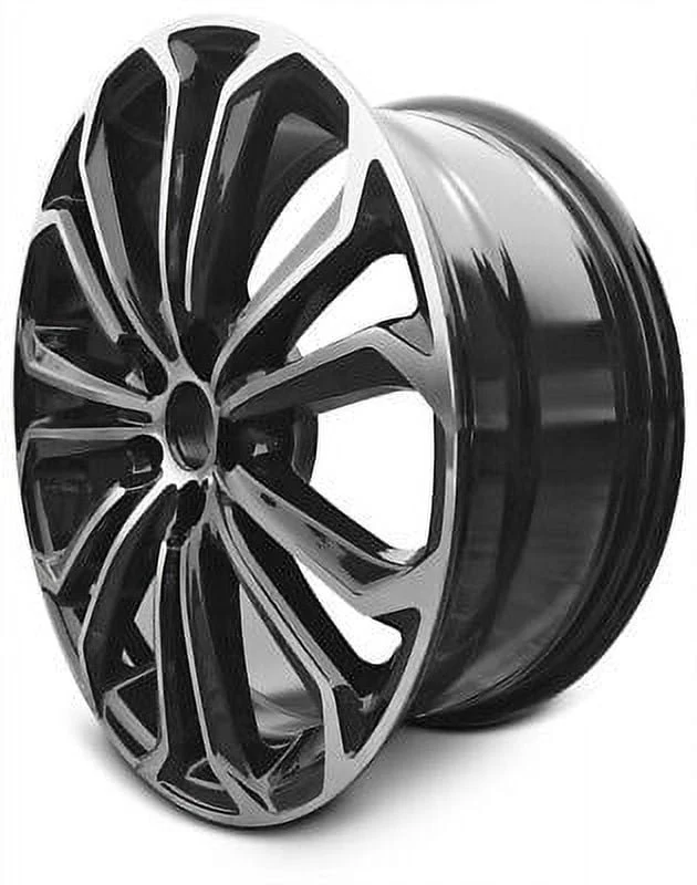 Rim for 2014 - 2016 Toyota Corolla 17x7 Inch Black Machine Face (Diamond Cut) Aluminum Rim - OE Direct Replacement - Wheel Direct Fit