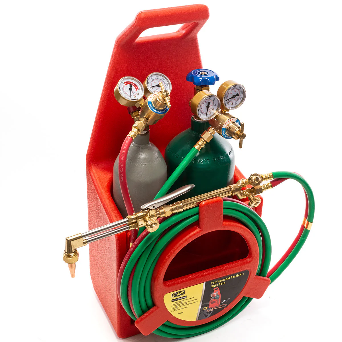 Ensemble régulateur oxygène-acétylène pour torche de soudage et de découpe XtremepowerUS 55146 type Victor