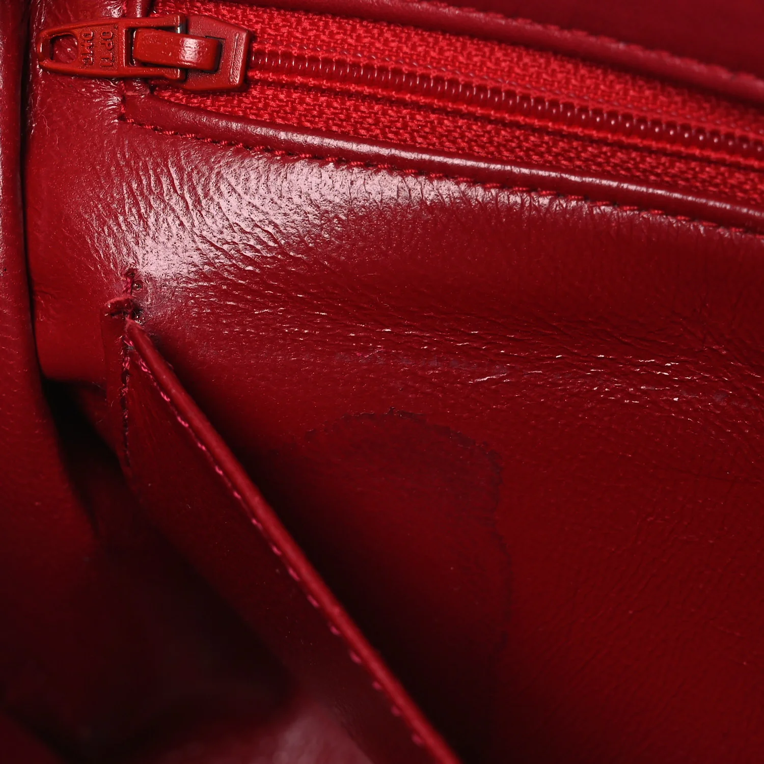 Lambskin Quilted Mini Square Flap Red