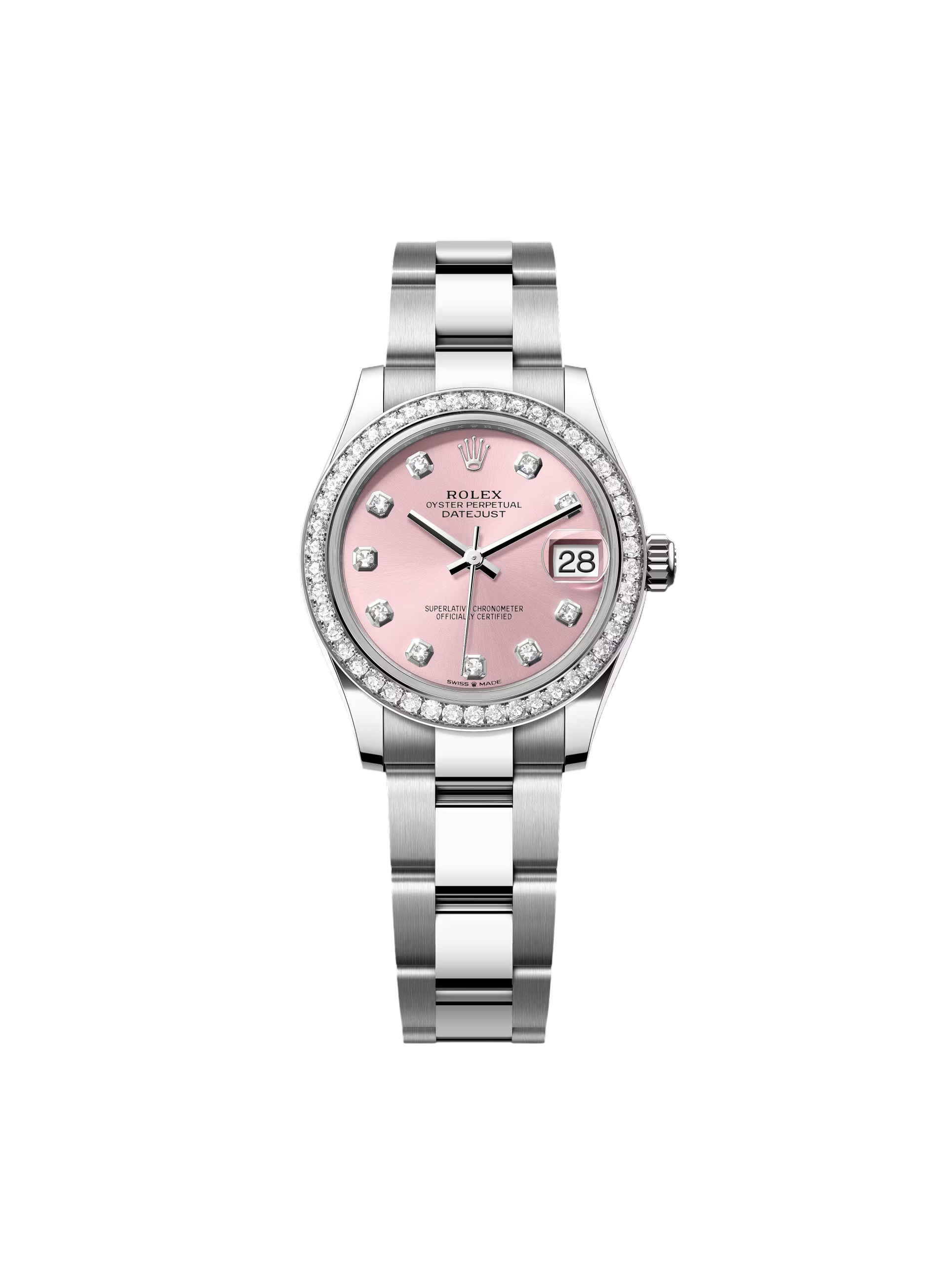 【Super Clone】RLX Datejust m278384RBR-0035/0036 Pink 31mm Dial Oyster Watch