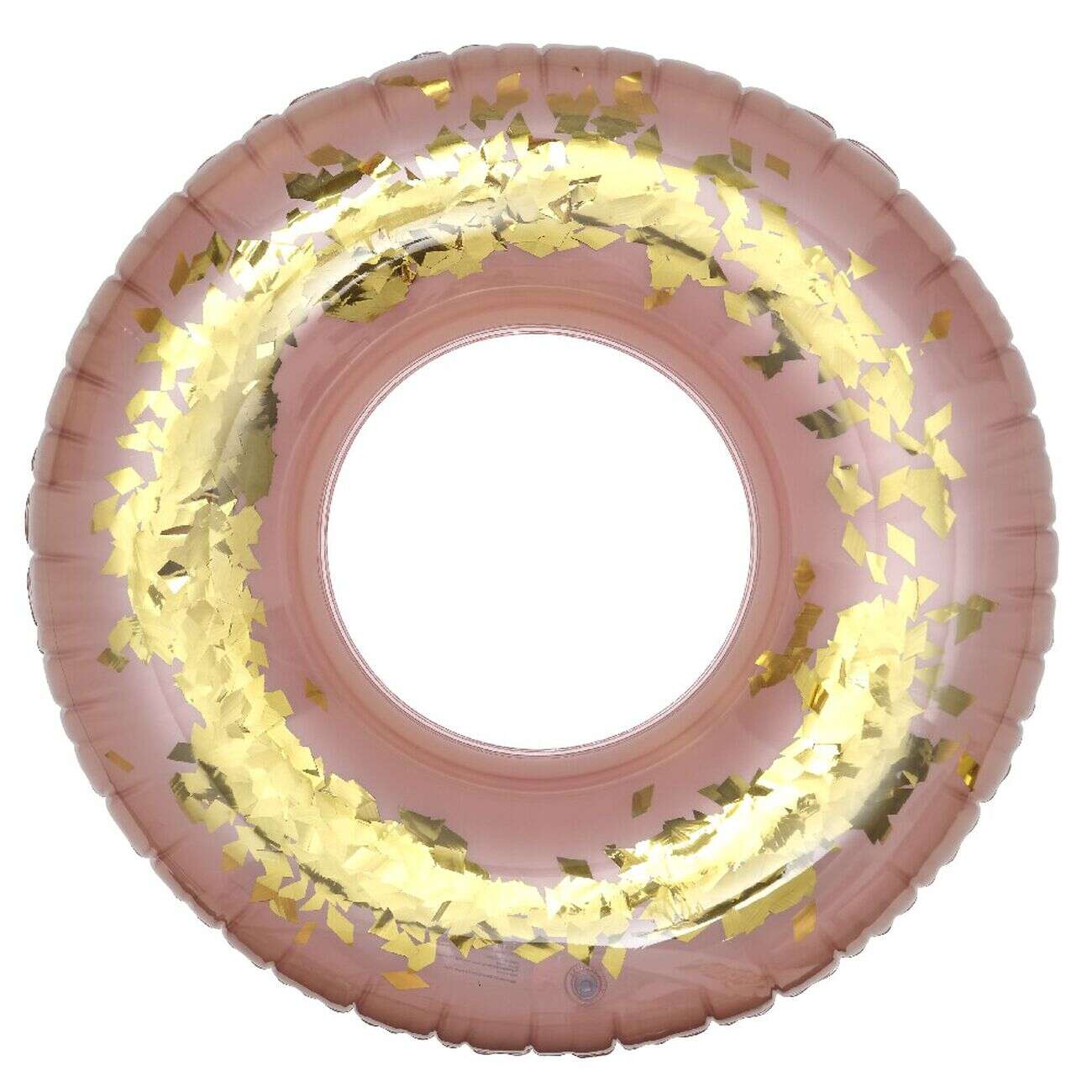 Bouée gonflable à paillettes or