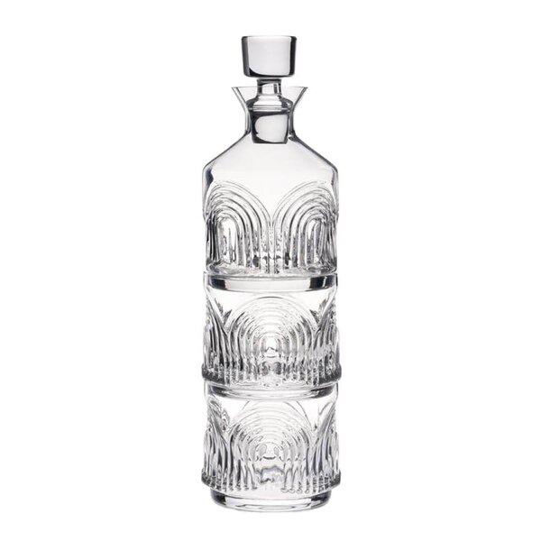 Deco Beau stablebar karaffel og glass i krystall 3 deler 34/41 cl
