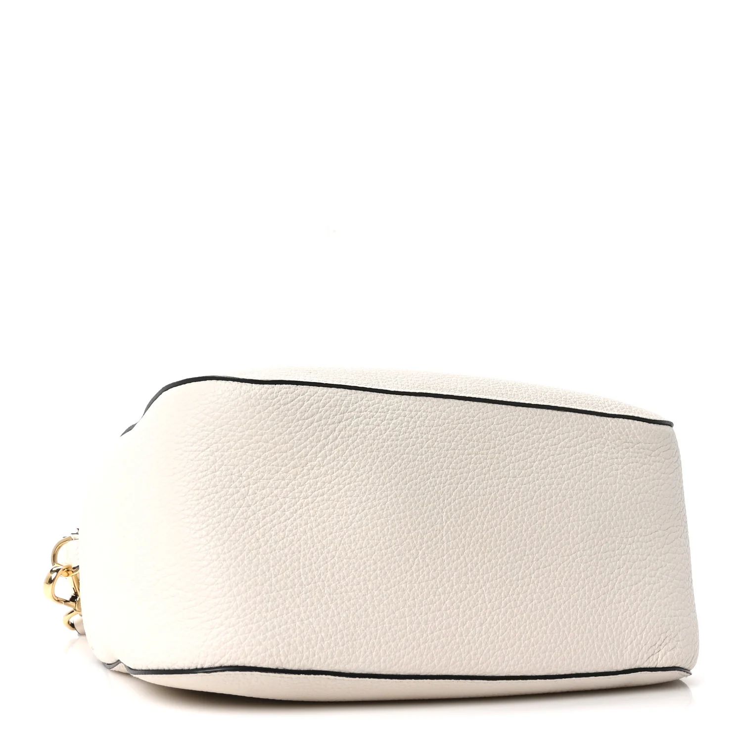 Vitello Daino Small Shoulder Bag White