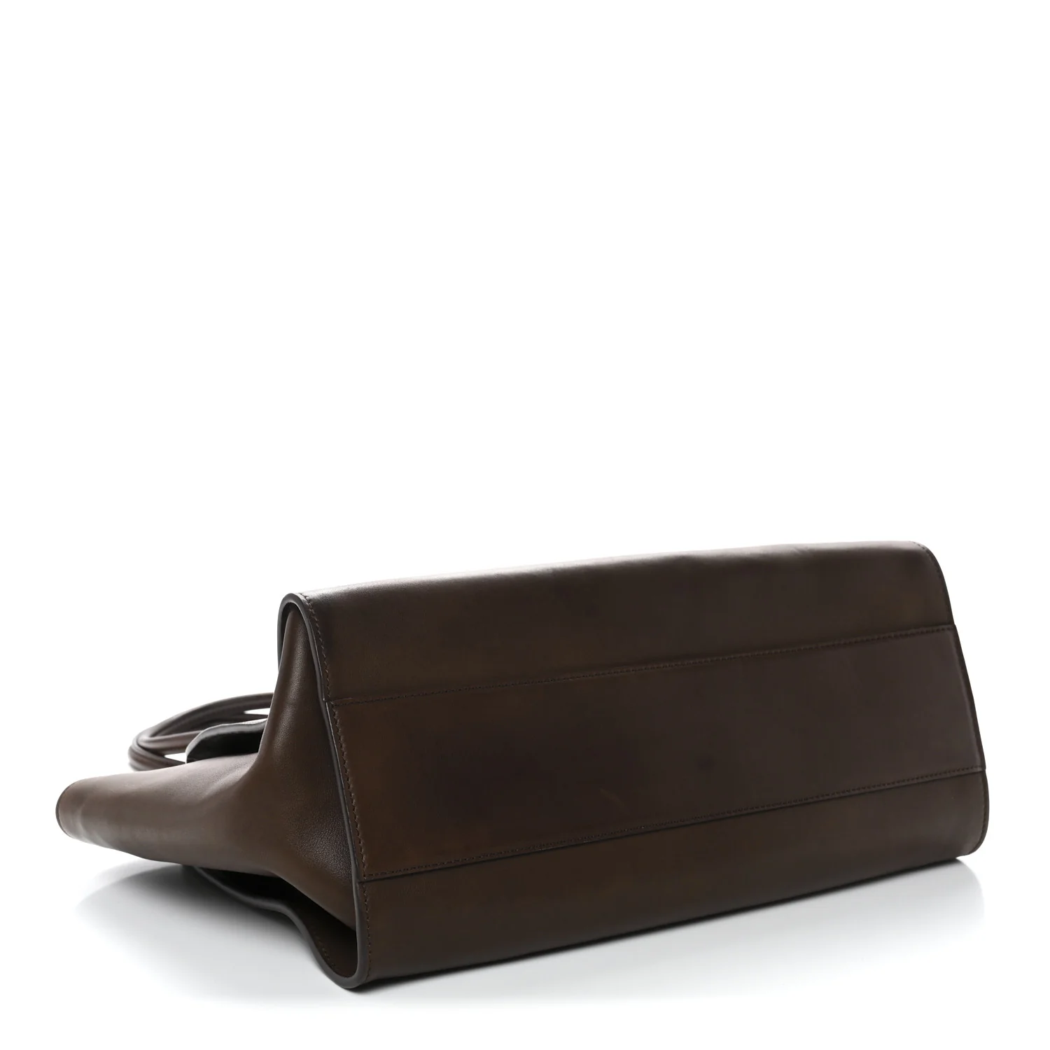 Polished Saddle Calfskin Marlo 14 Dark Brown