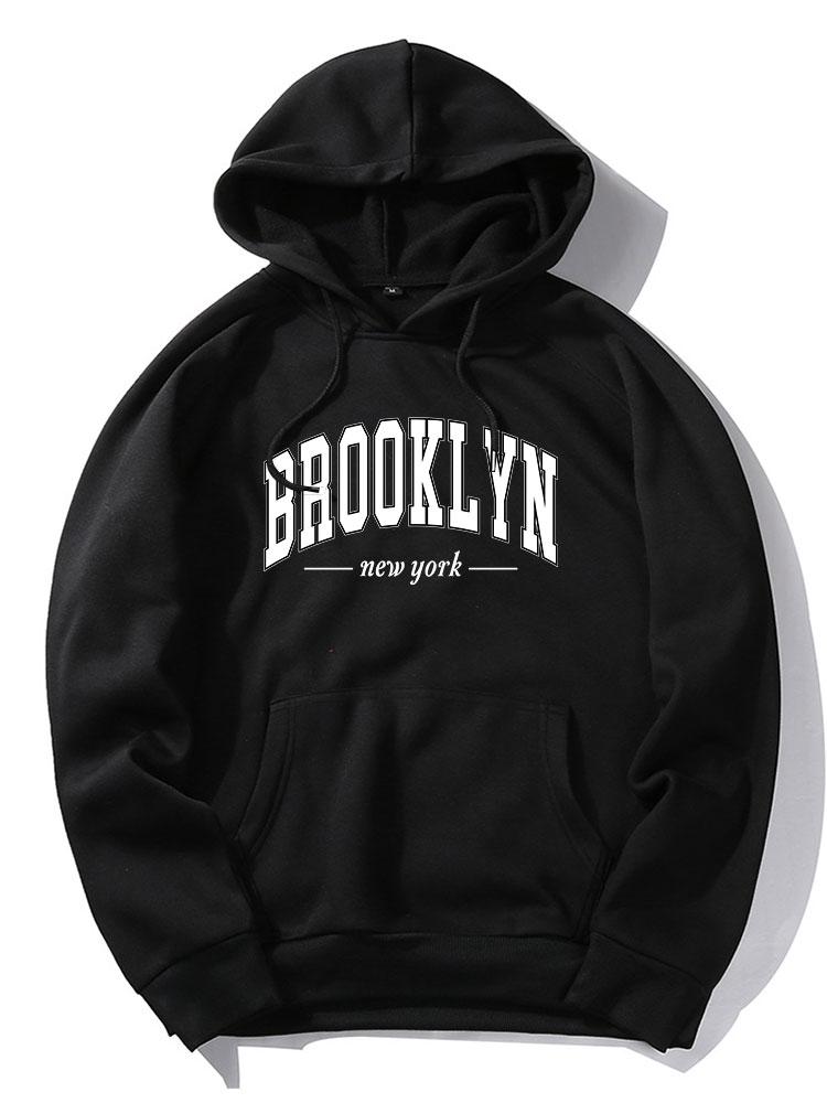 Sweat à capuche imprimé Brooklyn