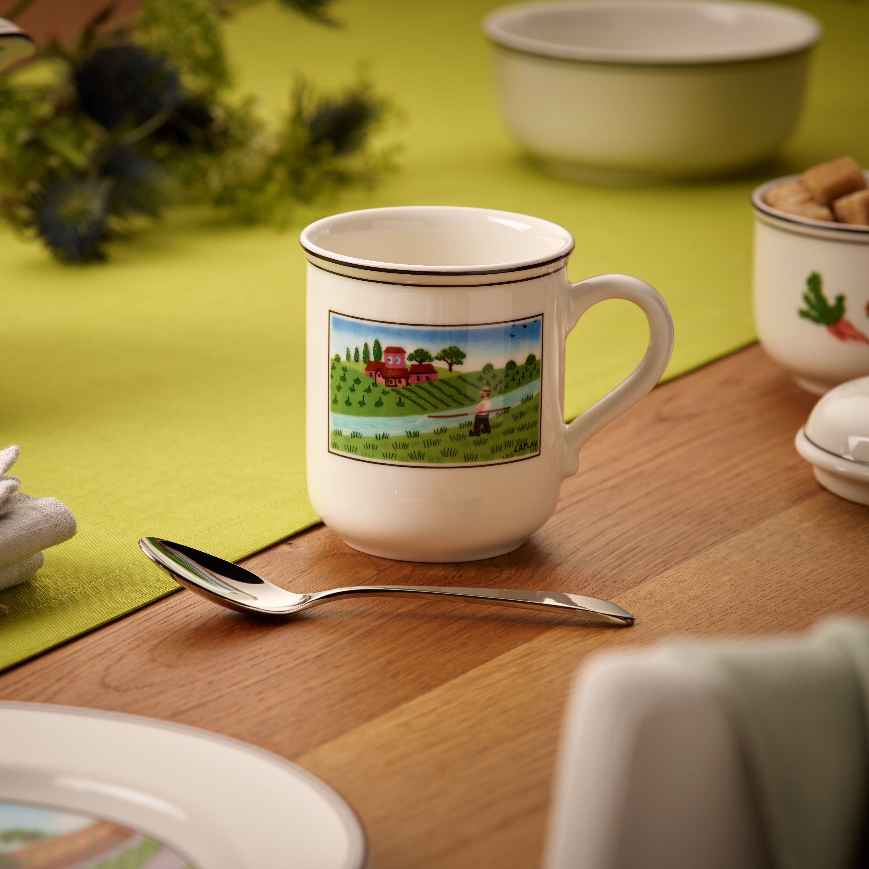 Design Naif Mug - Multi-colored, 9.2 oz, Premium Porcelain