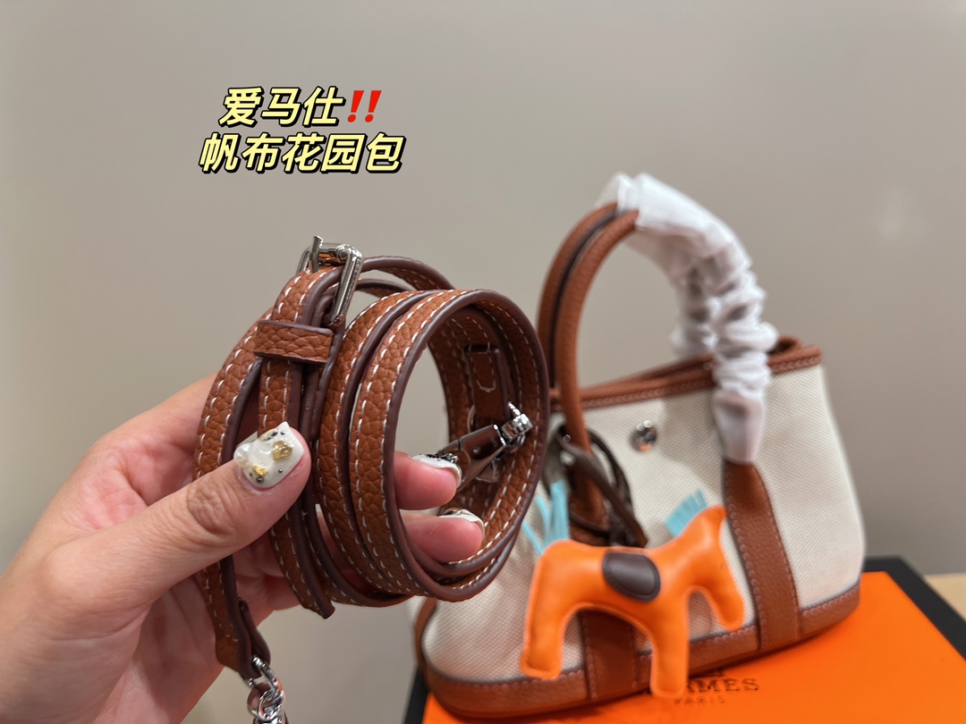 Hermès Canvas Garden Bag 25CM