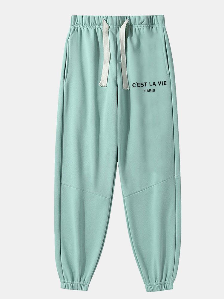 Pantalon de jogging en coton mélangé imprimé Paris