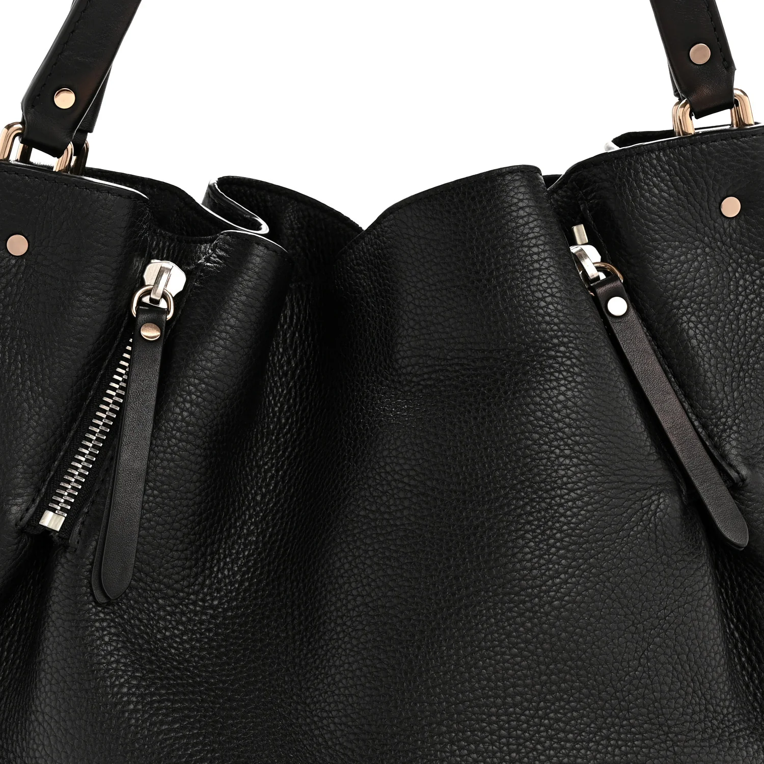 Grainy Calfskin House Check Medium Maidstone Black