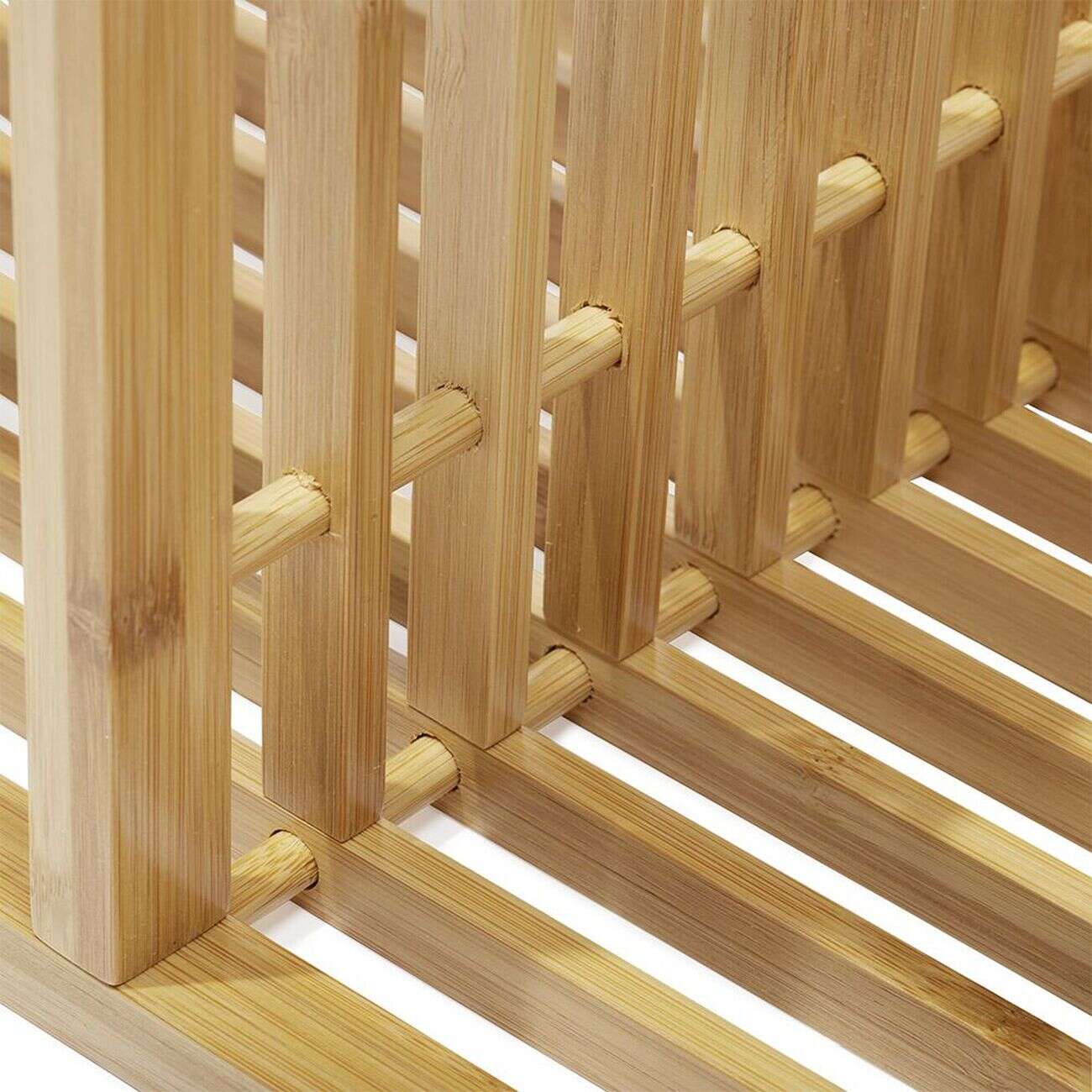 Étagère 2 cases Macao bambou naturel - L33xH.64,5xP.33 cm