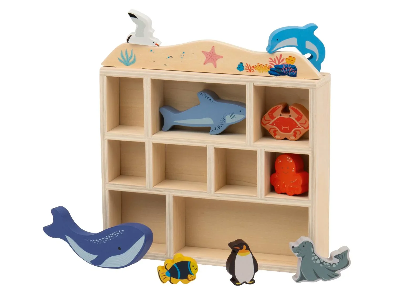 lupilu Coffret danimaux en bois
