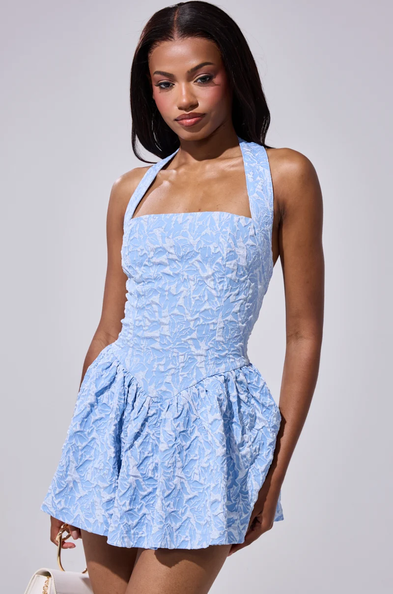 LILY ANN TEXTURED MINI DRESS - Akira Store