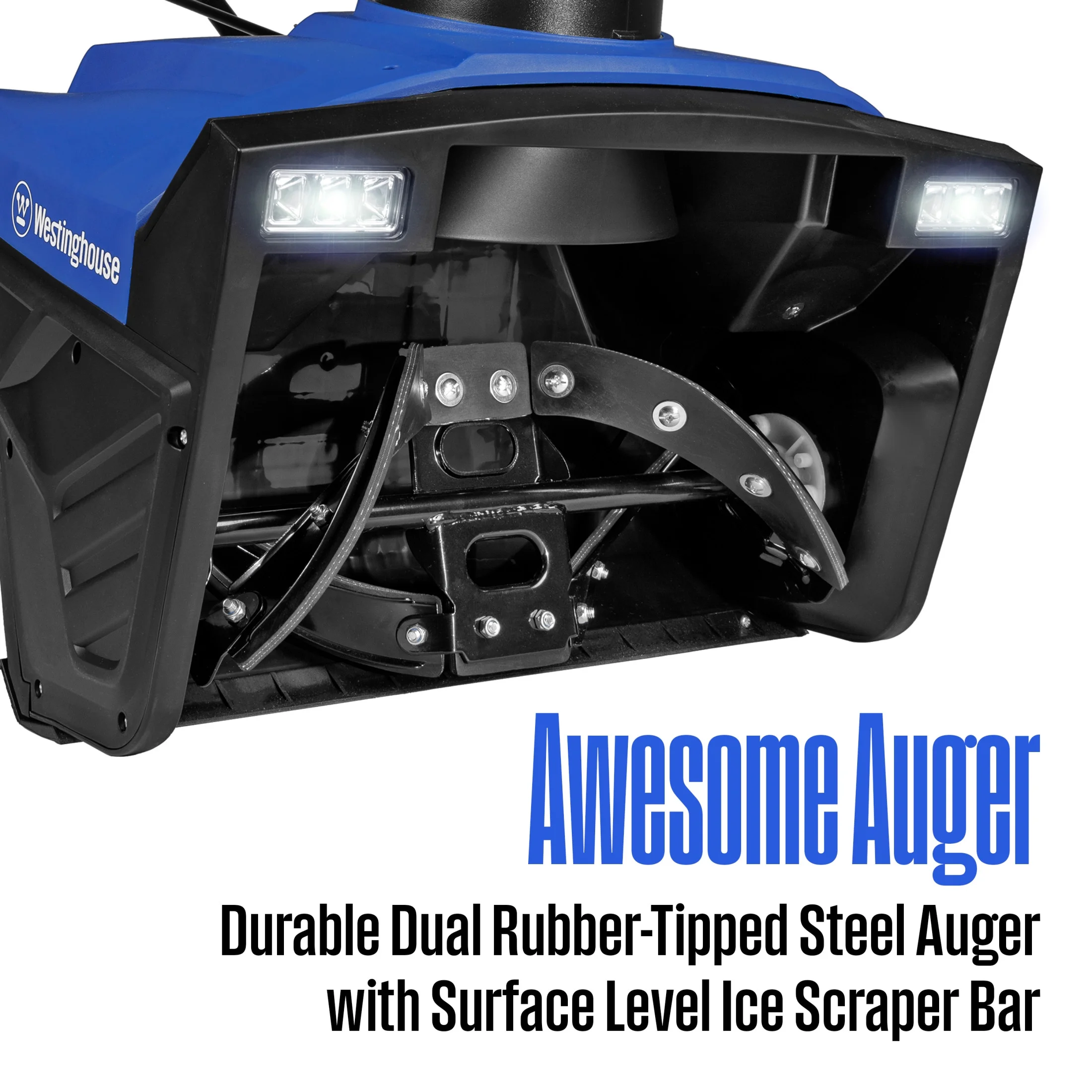 WSnow20 Corded Snow Blower 20 Inch, Steel Auger, Dual LED Lights, 1800 Watt Motor, Electric Snow Blower with 25ft Throwing Distance, Plows 680lbs/min, Adjustable Chute Image 5