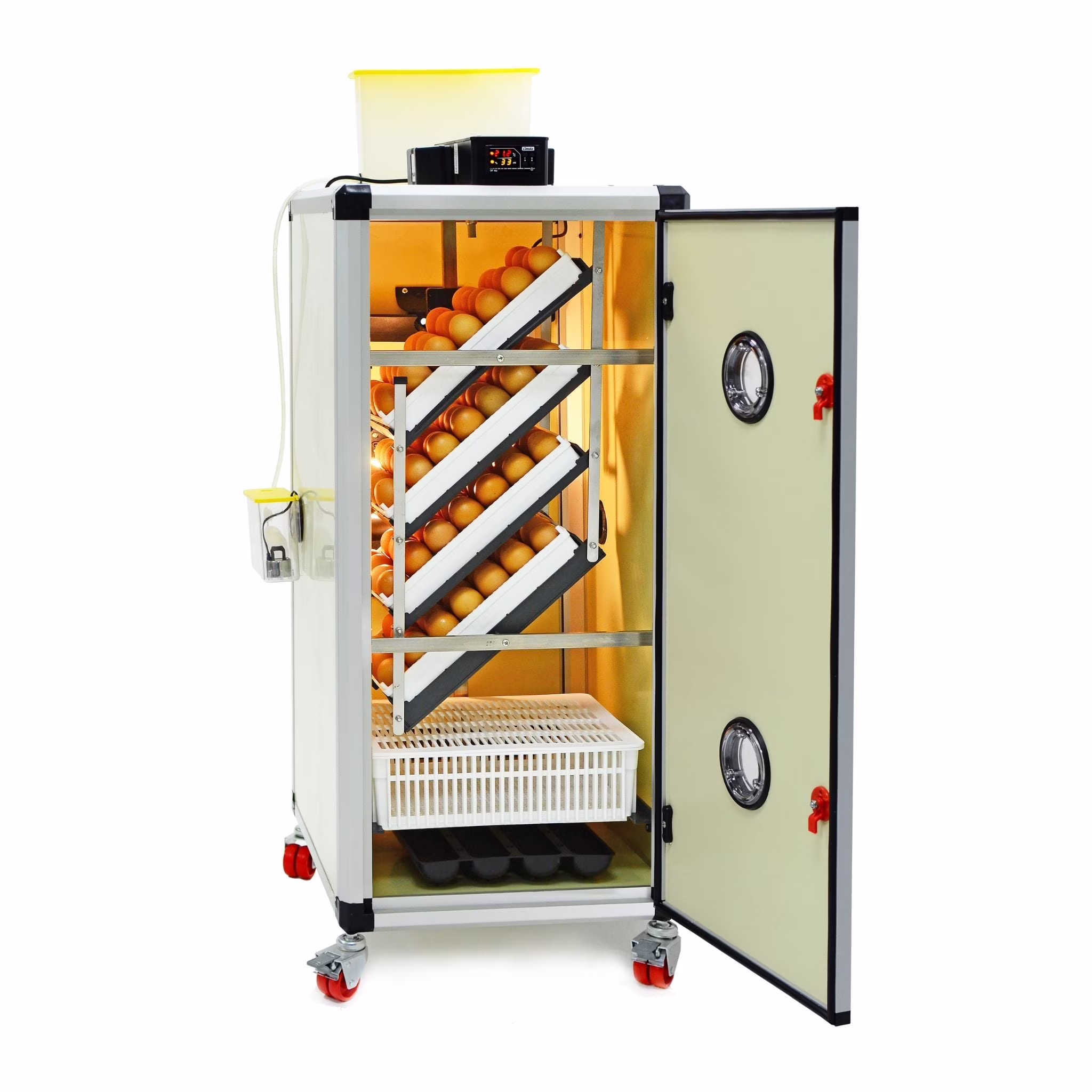 HB175C Egg Incubator with Hatcher Combo. Automatic Egg Turning and Humidity Control, Adjustable Egg Setter Trays, Perfect Poultry Incubator, Set and Forget Design. by