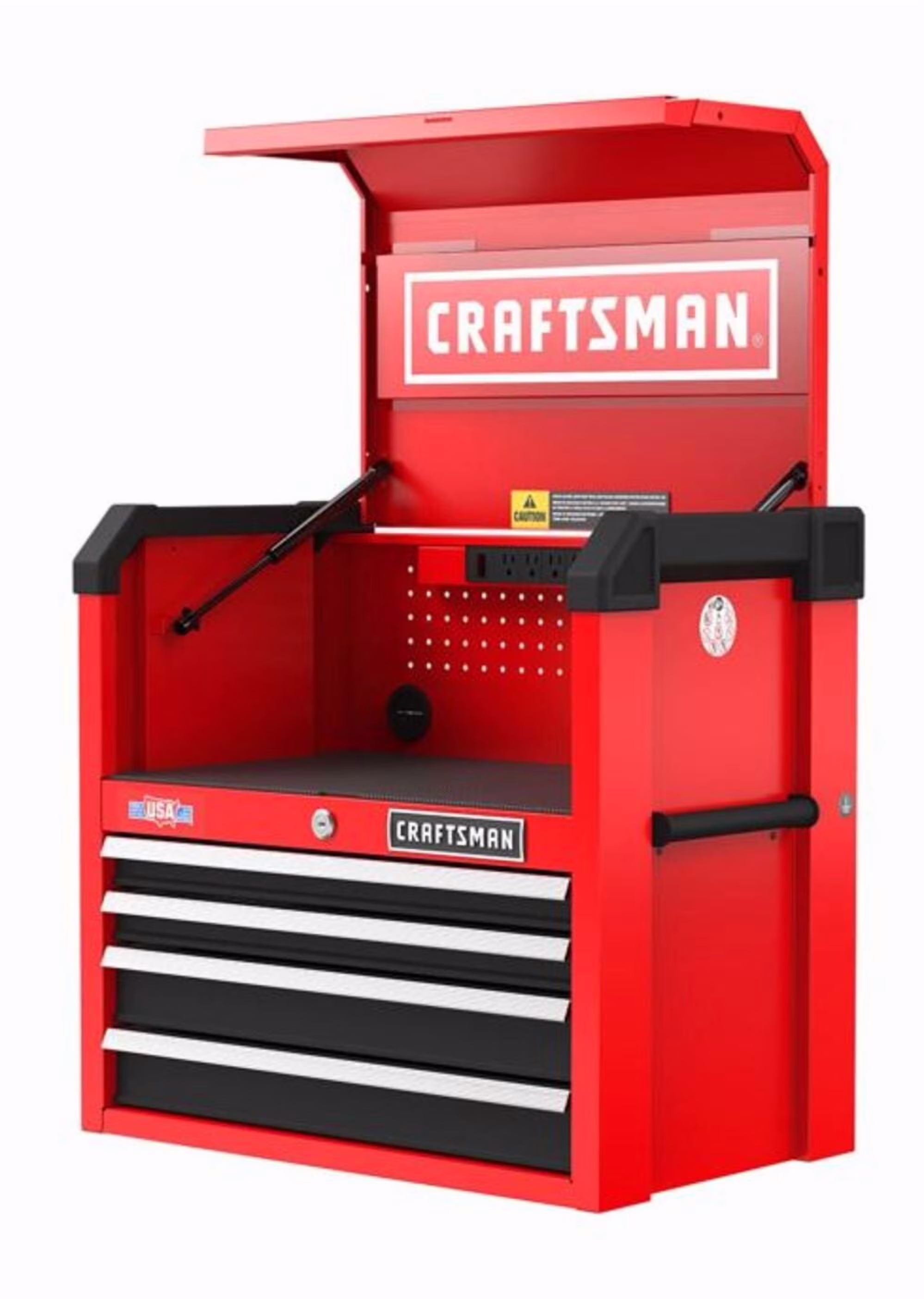 Craftsman Chest,4 Drawers,16 D,24-1/2 H,26W,Red CMST32642RB