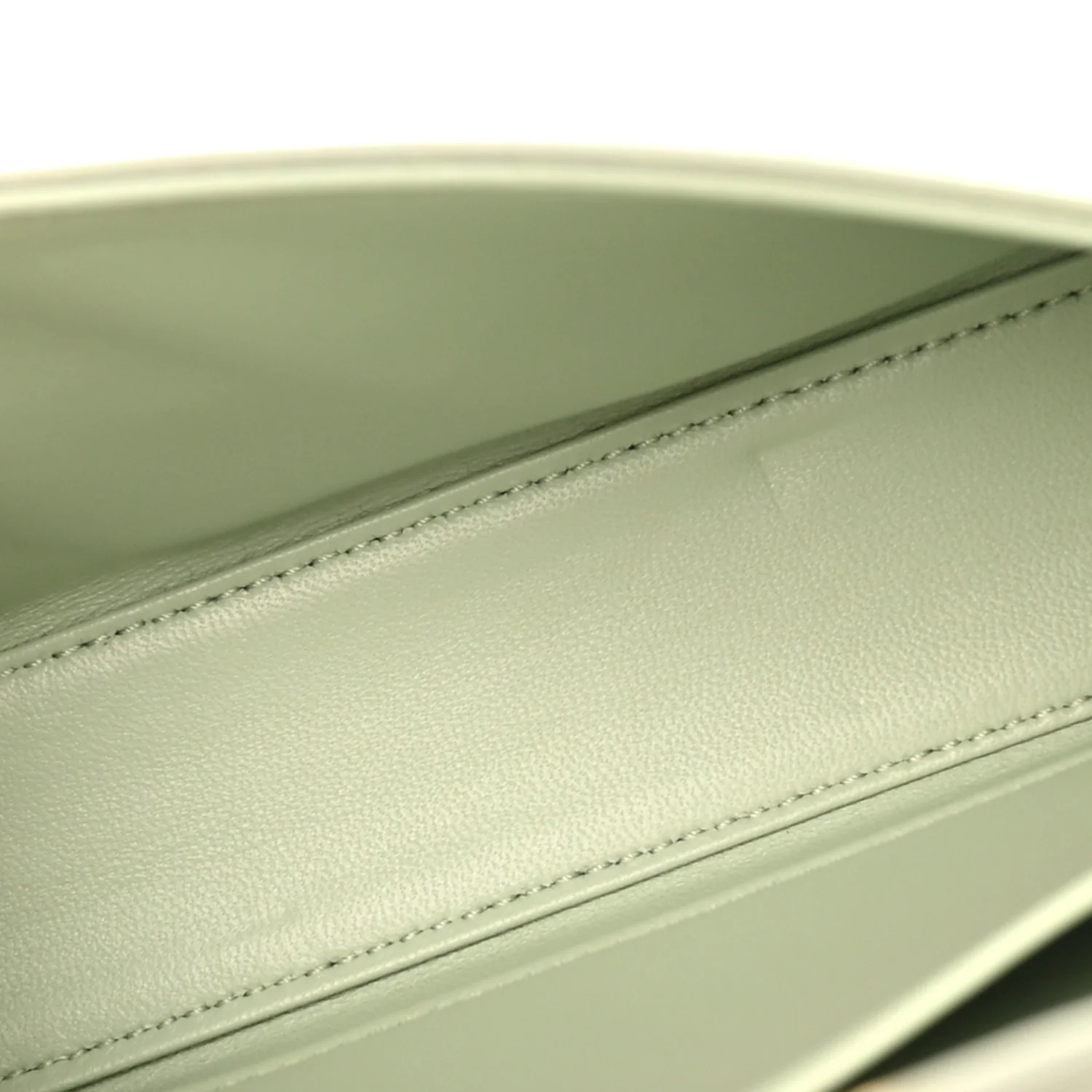 Shiny Calfskin Triomphe Chain Shoulder Bag Jade
