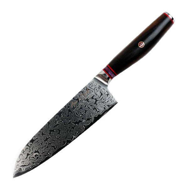 Skarp santokukniv 17,8 cm stål/tre