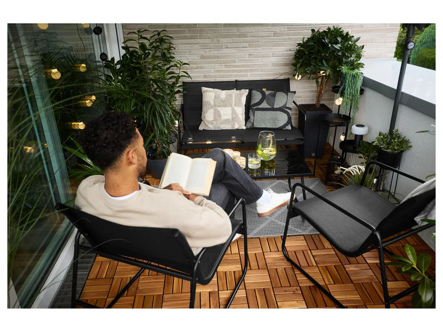 LIVARNO Dalles en bois, 9 pices