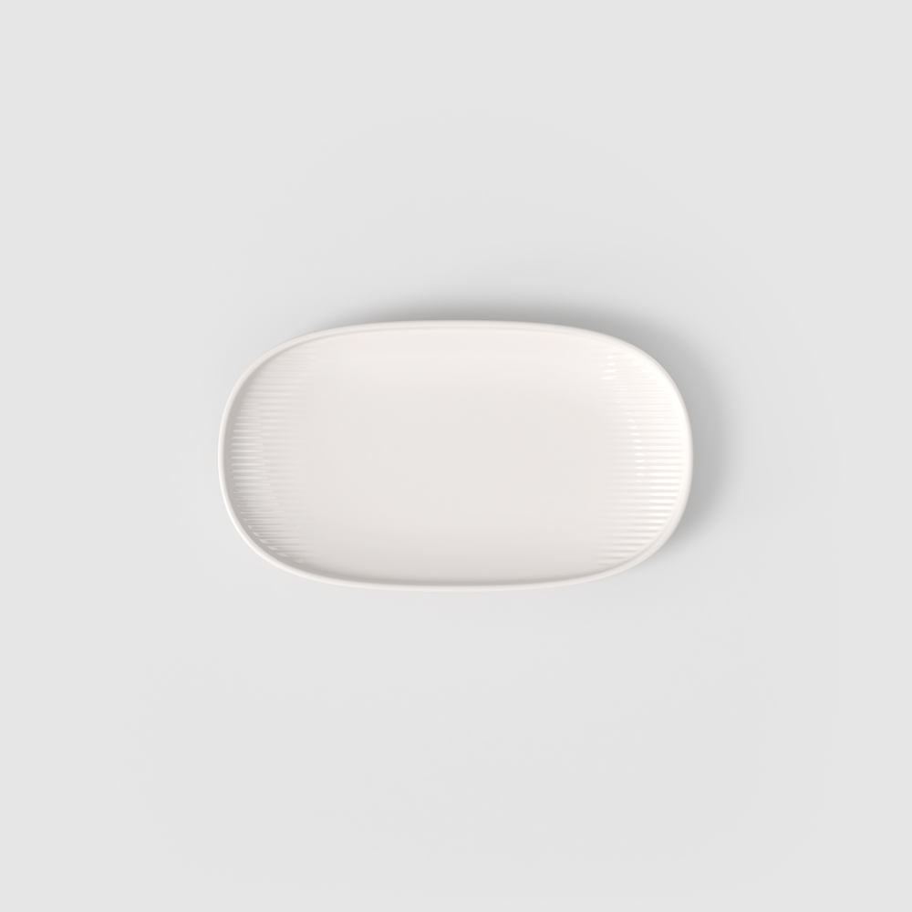 Afina Serving Platter - White, Premium Porcelain