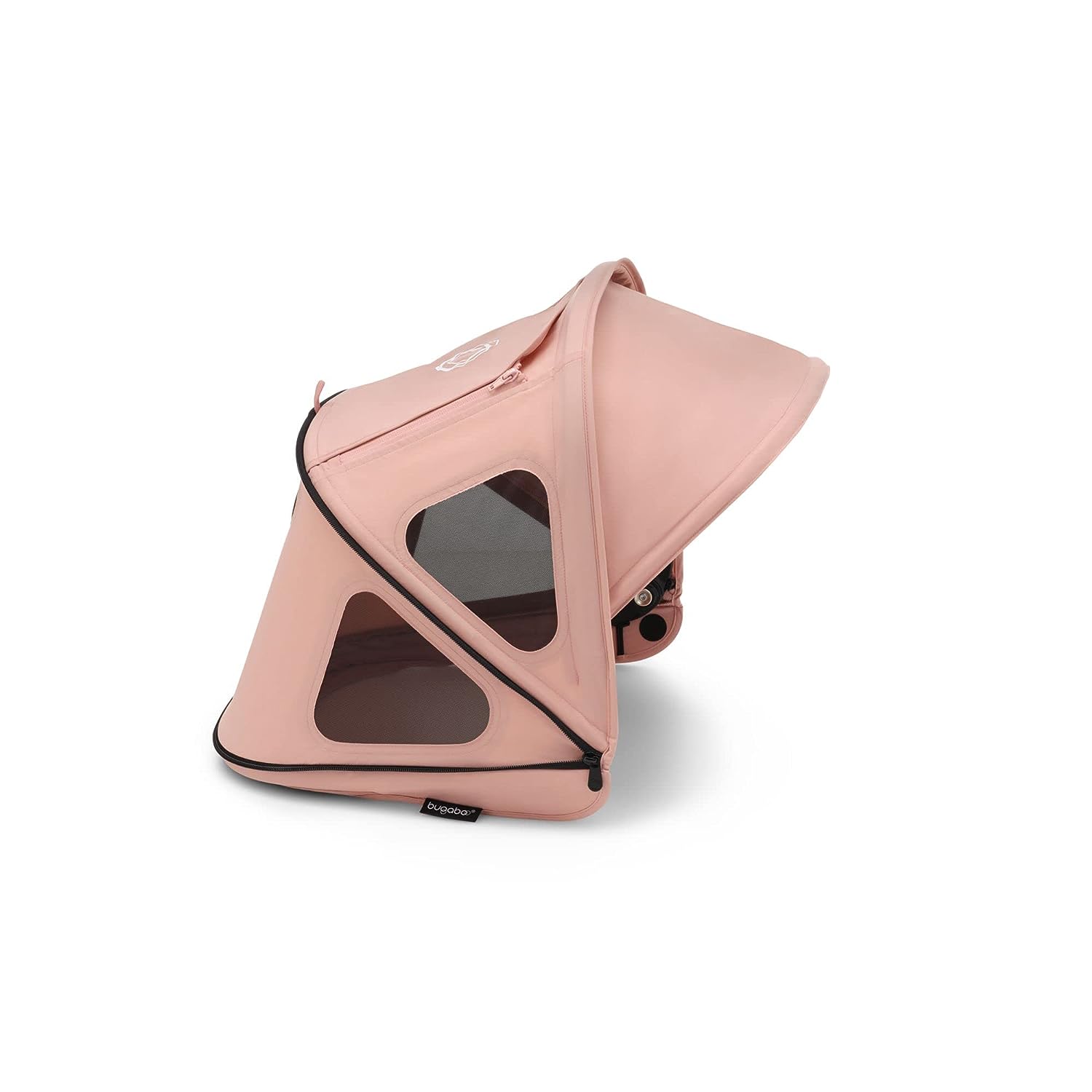 Capote pare-soleil Bugaboo Dragonfly Breezy, accessoire pour poussette avec protection solaire UPF 50+ et panneaux de ventilation, rose matinal