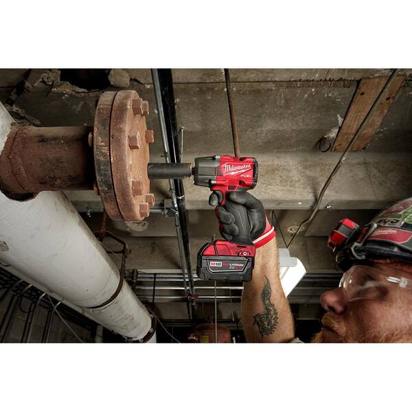 M18 FUEL 18V Lithium-Ion Brushless Cordless 1/2 in. and 3/8 in. Impact Wrench with Friction Ring (2-Tool) - Image 7
