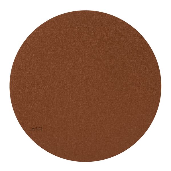 Rund bordbrikke 40 cm brun