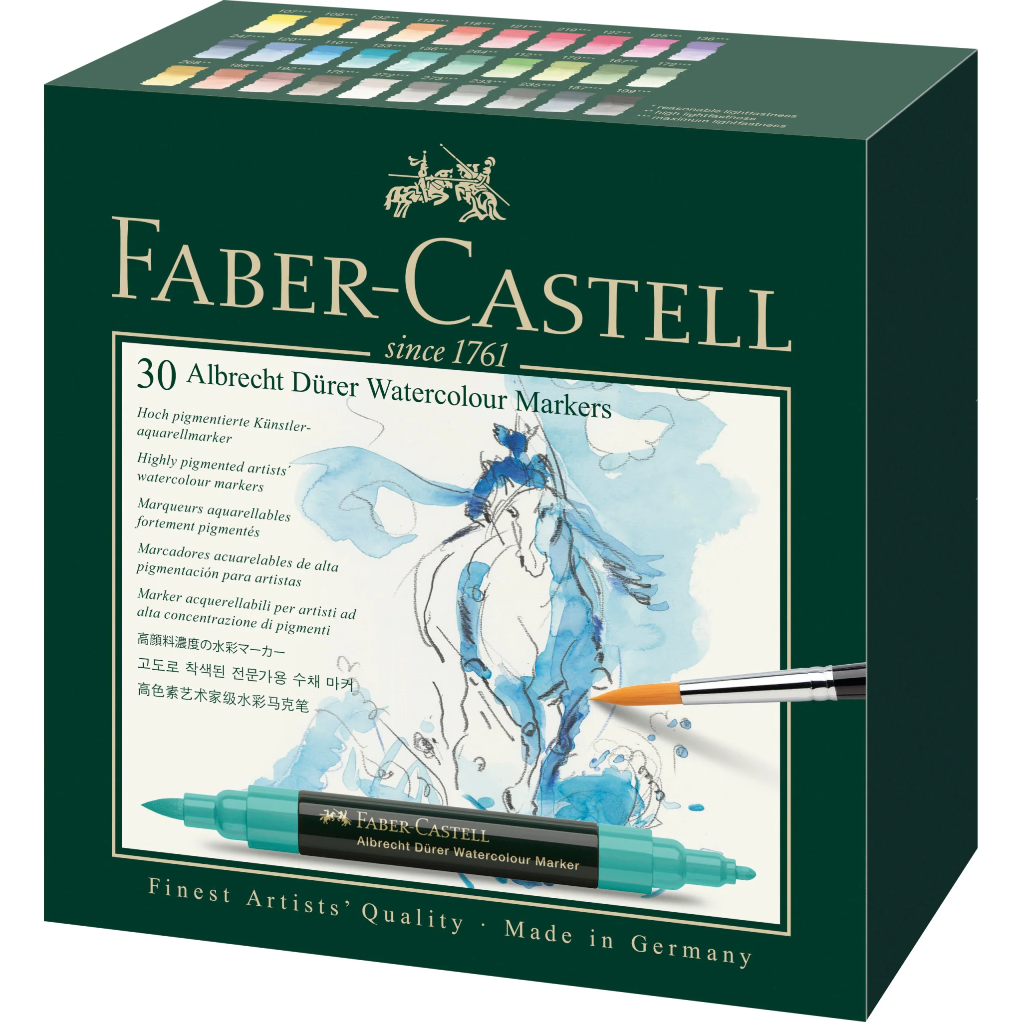 Feutres aquarelle, étui de 30